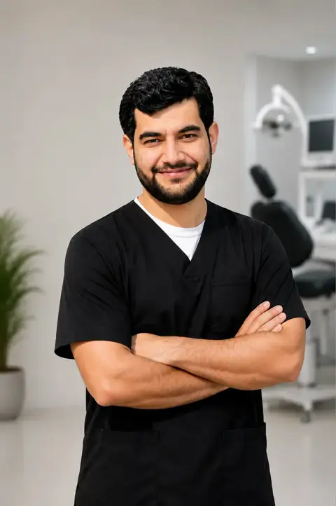 Portrait of Dr. Usman Khattak, Periodontist & Implantologist at ORA Dental Wellness in Bahria Town, Rawalpindi